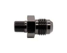 Texas Speed & Performance 6AN Male to 10mm x 1.0 Metric Male Black Fitting Adapter