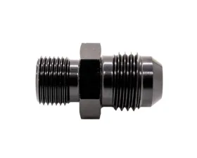 Texas Speed & Performance 6AN Male to 12mm x 1.0 Metric Male Black Fitting Adapter
