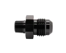 Texas Speed & Performance Black Straight NPT 1/8 to 6AN Flare Fitting, 6061 Aluminum