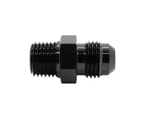 Texas Speed & Performance Black Straight NPT 1/4 to 6AN Flare Fitting, 6061 Aluminum