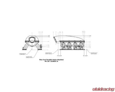Texas Speed & Performance Long Runner 102mm Port Injection Godzilla Titan Intake Manifold Ford F-250 | F-350 2020-2023 - TSP-7.3LSR2PC-B
