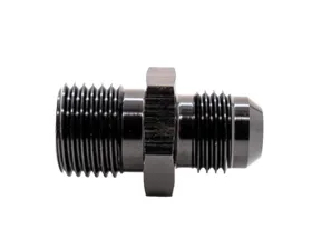 Texas Speed & Performance 8AN Male to 18mm x 1.5 Metric Male Black Fitting Adapter