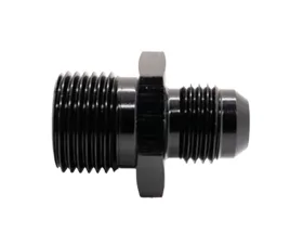 Texas Speed & Performance 8AN Male to 22mm x 1.5 Metric Male Black Fitting Adapter