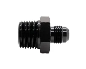 Texas Speed & Performance Black Straight NPT 1/2 to 8AN Flare Fitting Adapter