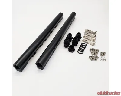 Texas Speed & Performance Titan Intake Black -10 AN Fuel Rails Cadillac | Chevrolet | GMC 1997-2018 - TSP-BK-10AN