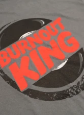 Texas Speed & Performance Grey "Burnout King" Shirt                                     - TSP-BurnoutKing-Grey- - Image 2