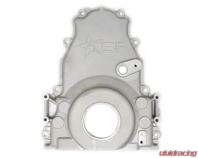 Texas Speed & Performance Satin Gen 4 Aluminum Timing Cover Cadillac CTS-V | Universal Retrofit 1997-2018 - TSP-G4TC