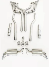 Texas Speed & Performance 304 Stainless Steel 2.00" Long Tube Headers Catted X-Pipe with O2 Extensions Chevrolet Camaro SS 2010-2015                                     - TSP-G5304C-200-CAT - Image 2