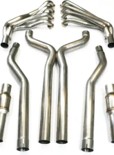 Texas Speed & Performance Stainless Steel 1-7/8" Long Tube Headers | 3" X Pipe wirth High-Flow Cats Camaro SS | ZL1 6.2L 2010-2015                                     - TSP-G5304HXCat-178 - Image 4