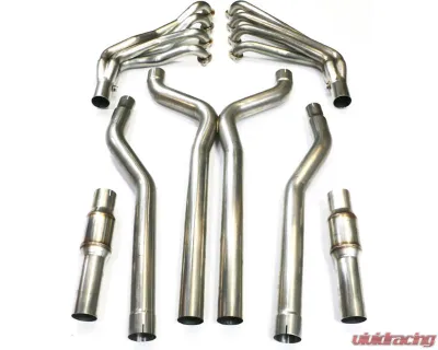 Texas Speed & Performance Stainless Steel 1-7/8" Long Tube Headers | 3" X Pipe wirth High-Flow Cats Camaro SS | ZL1 6.2L 2010-2015 - TSP-G5304HXCat-178