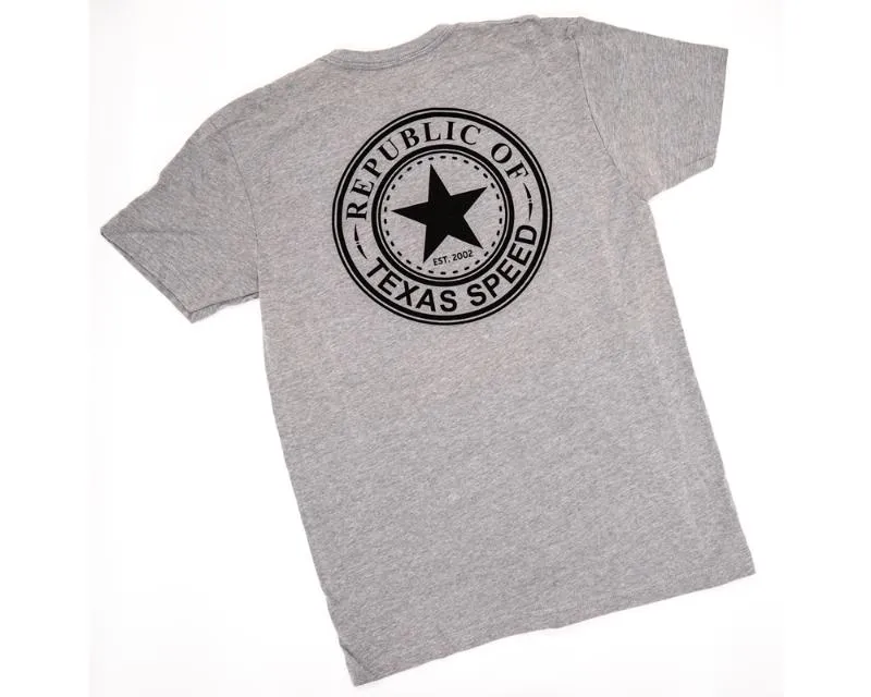 Texas Speed & Performance Republic of Texas Shirt - TSP-REPUBLICOFTSP-GRAY-