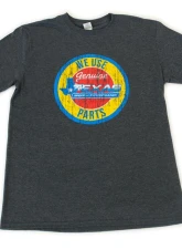 Texas Speed & Performance Grey with Color Logo "Genuine TSP Parts" Soft Style T-Shirt                                     - TSP-Shirt-GenPar-Grey - Image 2