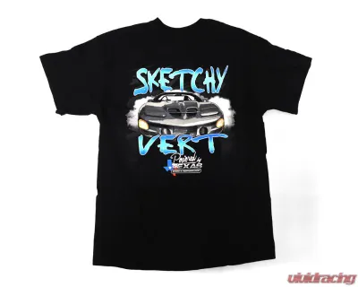 Texas Speed & Performance XL Black Sketchy Vert T-Shirt - TSP-Shirt-Sketchy-B-
