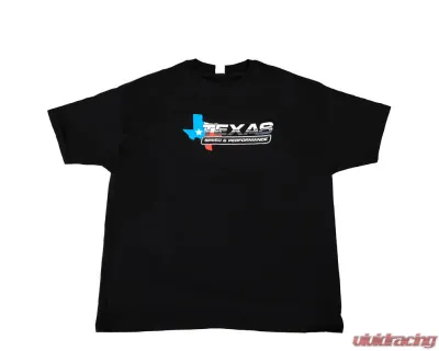 Texas Speed & Performance Black Full Color Center Logo T-Shirt - TSP-Shirt-TSP-Logo-B