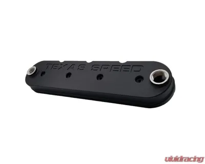 Texas Speed & Performance Black Powder Coating Billet Baffled LS Race Valve Covers Pair Cadillac | Chevrolet | GMC 1997-2018 - TSP-VC-BB-LS-BPC-Pair