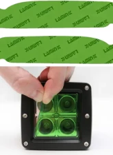 Lamin-X Daytime Running Light Covers Green Dodge Durango 2021-2023                                     - D141GR - Image 2