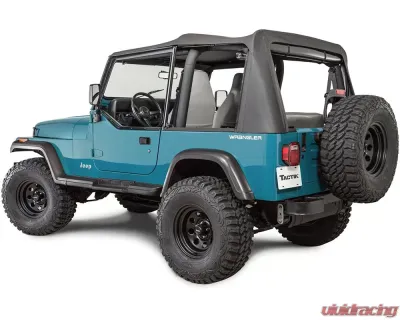 Tactik Replacement Soft Top Jeep Wrangler YJ 1988-1995 - YJ-BLK-TNT-DR