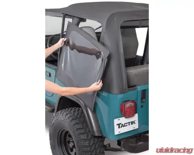 Tactik Replacement Soft Top Jeep Wrangler YJ 1988-1995 - YJ-BLK-TNT-DR