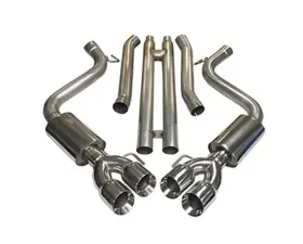 MRT Interceptor Quad Tip Catback w/ MaxFlow H-Pipe Ford Mustang GT 2018+
