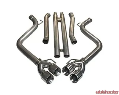 MRT KR Quad Tip Catback w/ Maxflow H-pipe Ford Mustang GT 2018+ - 93U918