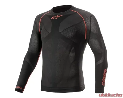 Alpinestars Black | Red Ride Tech V2 Summer Top Long Sleeve - 2X Large Size - 4752521-13-XXL