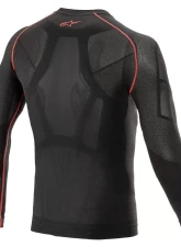 Alpinestars Black | Red Ride Tech V2 Summer Top Long Sleeve - 2X Large Size                                     - 4752521-13-XXL - Image 2