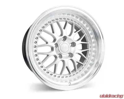 ESR Wheels SR01 Wheel 18x10.5 5x112 22mm Hyper Silver | Machined Lip - 80511122_SR01HS-ML_5X112