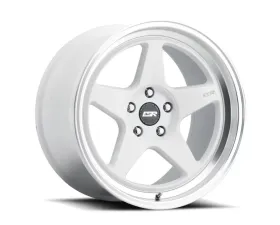 ESR Wheels CR5 Wheel 18x10.5 5x114.3 22mm Gloss White | Machined Lip