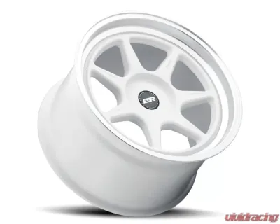 ESR Wheels CR7 Wheel 18x10.5 5x114.3 30mm Gloss White | Machined Lip - 80551430_CR7WHT-ML