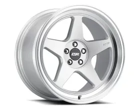ESR Wheels CR5 Wheel 18x8.5 5x100 30mm Hyper Silver | Machined Lip