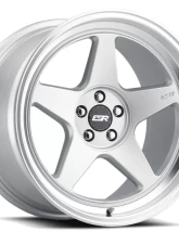 ESR Wheels CR5 Wheel 18x8.5 5x100 30mm Hyper Silver | Machined Lip                                     - 88511130_CR5HS-ML_5X100 - Image 3