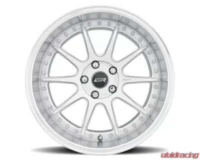 ESR Wheels CS12 Wheel 18x8.5 5x114.3 30mm Hyper Silver | Machined Lip - 88511130_CS12HS-ML