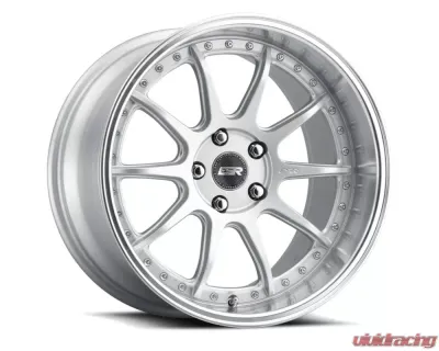 ESR Wheels CS12 Wheel 18x8.5 5x112 30mm Hyper Silver | Machined Lip - 88511130_CS12HS-ML_5X112