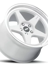 ESR Wheels CR5 Wheel 18x8.5 5x100 30mm Gloss White | Machined Lip                                     - 88550030_CR5WHT-ML - Image 2