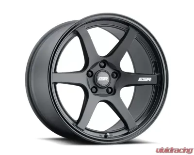 ESR Wheels AP6 Wheel 18x8.5 5x114.3 30mm Matte Black | Gloss Black - 88551430_APX6MBLK-BL