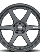 ESR Wheels AP6 Wheel 18x8.5 5x114.3 30mm Matte Black | Gloss Black                                     - 88551430_APX6MBLK-BL - Image 3