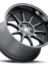 ESR Wheels CS12 Wheel 18x9.5 5x114.3 22mm Matte Black | Gloss Black                                     - 89511122_CS12MBLK-BL_5X114 - Image 2
