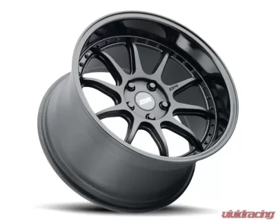 ESR Wheels CS12 Wheel 18x9.5 5x114.3 22mm Matte Black | Gloss Black - 89511122_CS12MBLK-BL_5X114