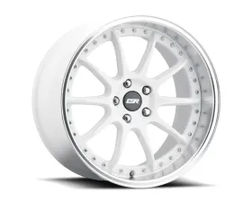 ESR Wheels CS12 Wheel 18x9.5 5x114.3 35mm Gloss White | Machined Lip
