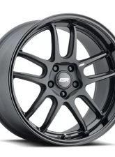 ESR Wheels AP8 Wheel 18x9.5 5x114.3 35mm Matte Black | Gloss Black                                     - 89551435_APX8MBLK-BL - Image 3