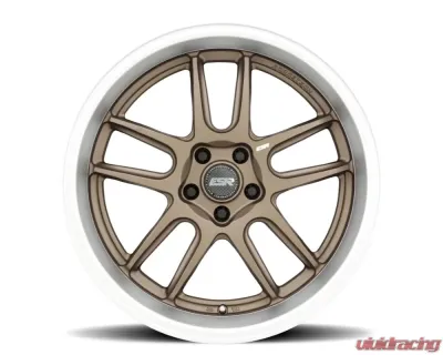 ESR Wheels AP8 Wheel 19x8.5 5x114.3 30mm Matte Bronze | Machined Lip - 98551430_APX8MBRNZ-ML