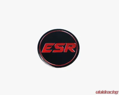 ESR Wheels SR Version 1 Cap Black | Red - CAPSV1-BLK-RED