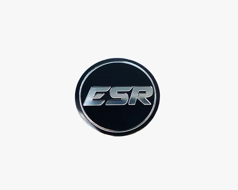 ESR Wheels SR Version 1 Cap Black | Silver - CAPSV1-BLK-SLV