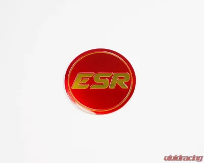 ESR Wheels SR Version 1 Cap Red | Gold - CAPSV1-RED-GLD