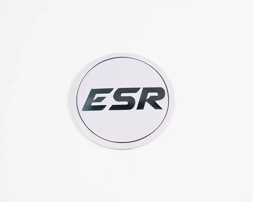 ESR Wheels SR Version 1 Cap Black | White - CAPSV1-WHT-BLK