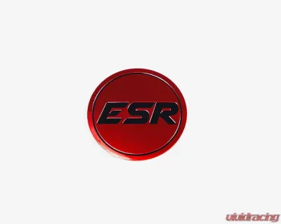 ESR Wheels CS-RF Version 2 Cap Black | Red - CAPSV2-RED-BLK