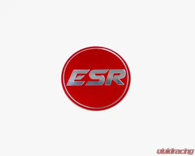 ESR Wheels CS-RF Version 2 Cap Silver | Red - CAPSV2-RED-SLV