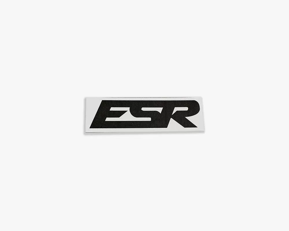 ESR Wheels Small ESR Decals 5.25"x1.5" 2 pieces Black - ESRDECAL-SM-BLK