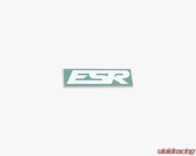 ESR Wheels Small ESR Decals 5.25"x1.5" 2 pieces White - ESRDECAL-SM-WHT