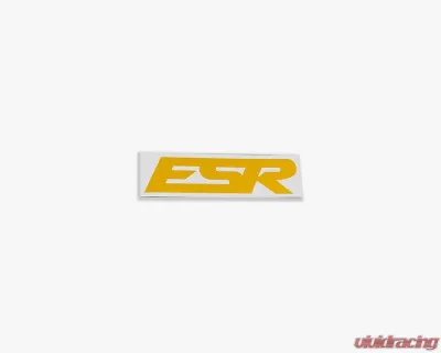 ESR Wheels Small ESR Decals 5.25"x1.5" 2 pieces Yellow - ESRDECAL-SM-YLW